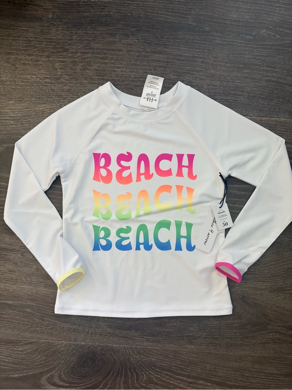 Feather 4 Arrow Surf Babe Rashguard - Size 8 NEW!